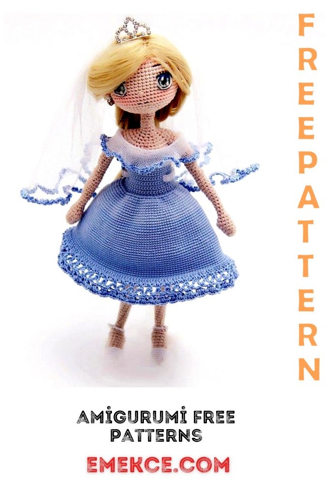 Amigurumi Princess Doll Free Crochet Pattern