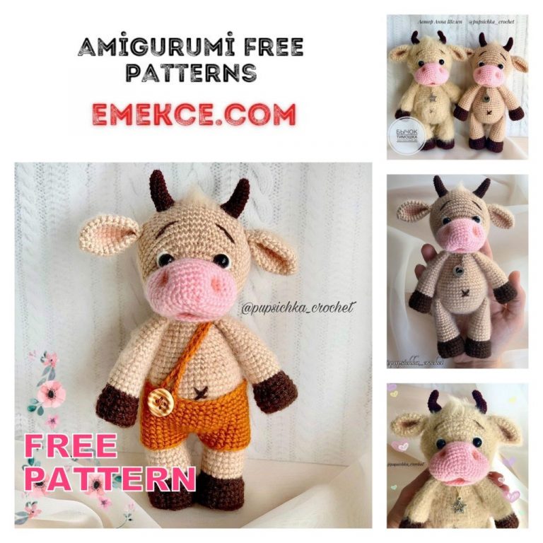 Amigurumi Cow Free Crochet Pattern