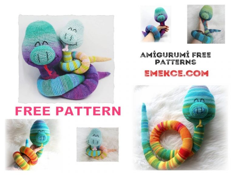 Amigurumi Cute Snake Free Crochet Pattern