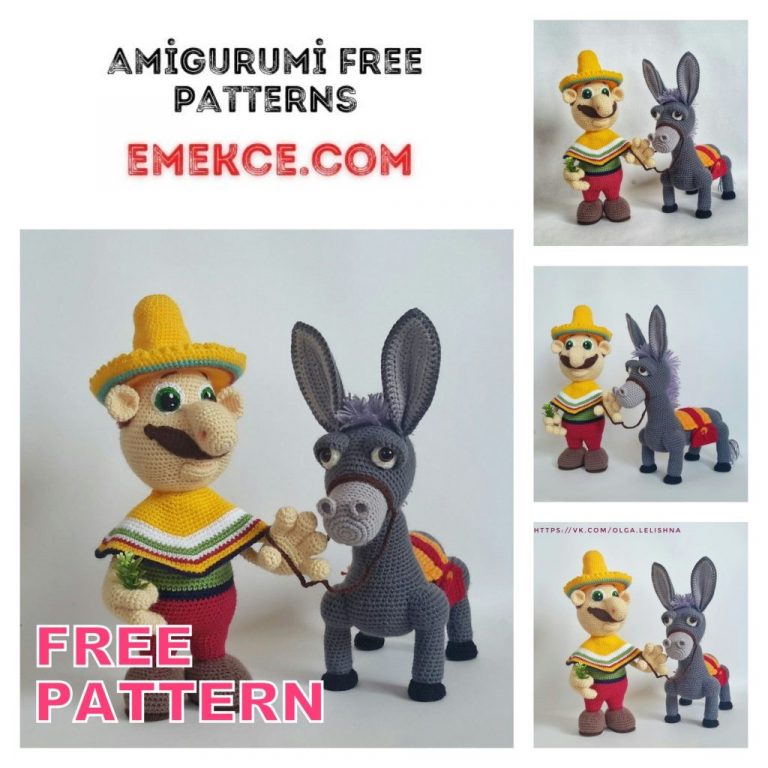 Amigurumi Dinky Donkey Free Crochet Pattern