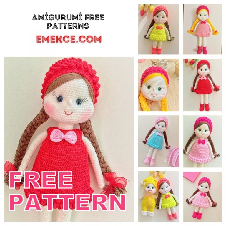 Amigurumi Popcorn Doll Free Crochet Patterns