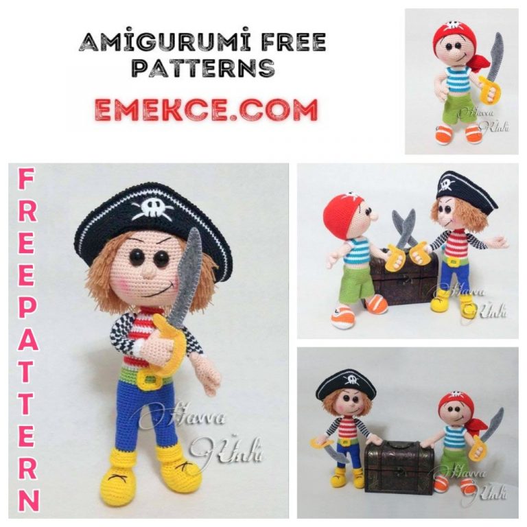 Amigurumi Pirates Jake and Jim Free Crochet Patterns