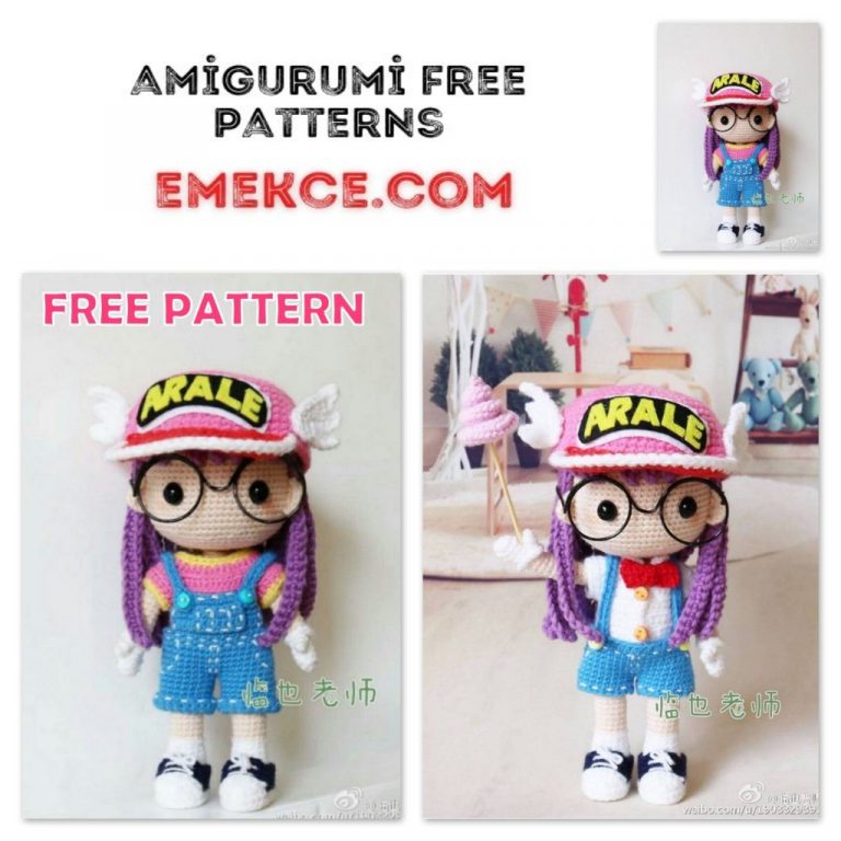 Amigurumi Arale Doll Free Crochet Pattern