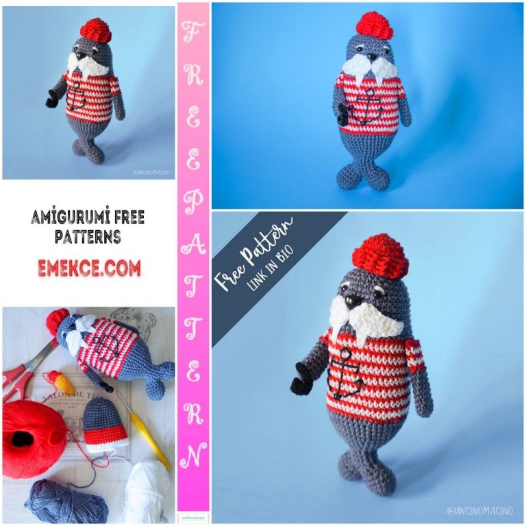 Amigurumi Captain Triky Seal Free Crochet Pattern