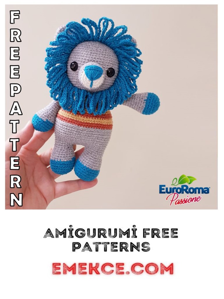 Cute Lion Amigurumi Free Crochet Pattern