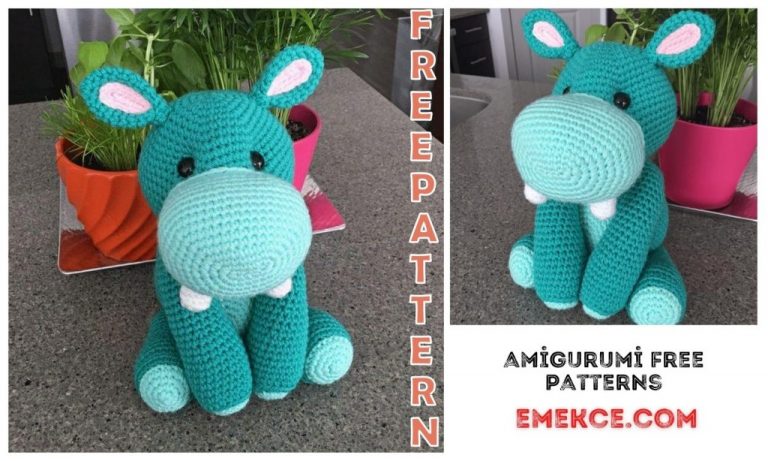 Amigurumi Cute Hippo Harriet Free Crochet Pattern