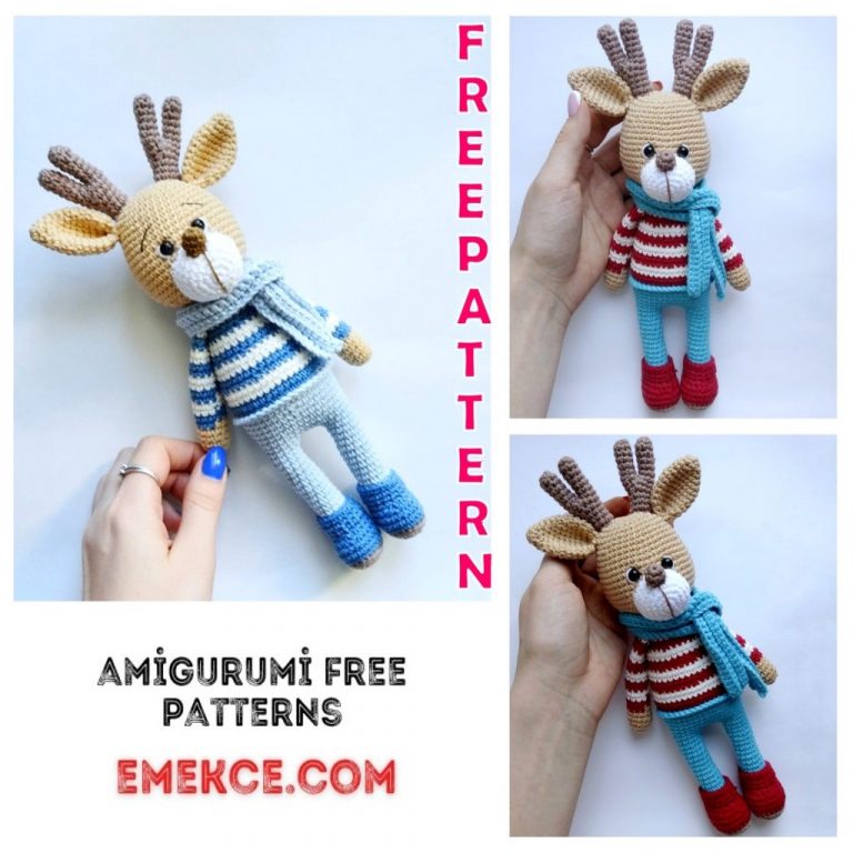 Amigurumi Cute Deer Free Crochet Pattern