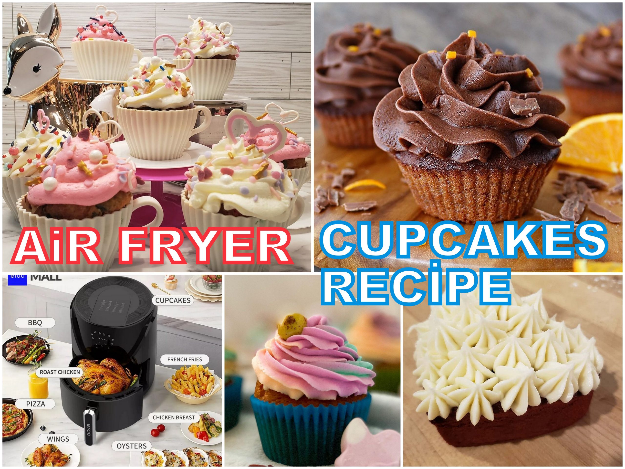 I made cupcakes in my air fryer using the easiest recipe ever - ready in  eight minutes
