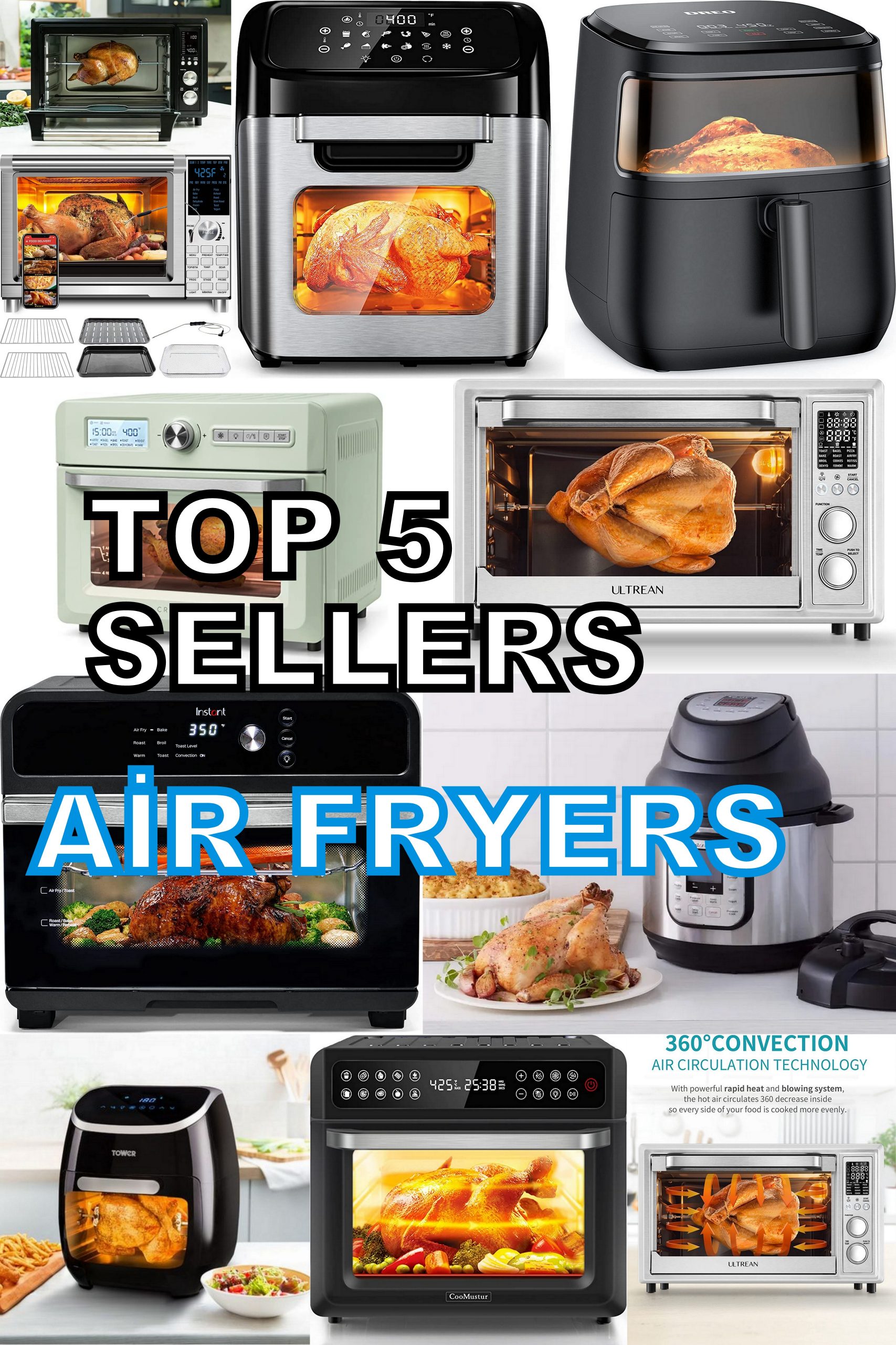 Top 5 Best Sellers Air Fryers on Amazon in 2023