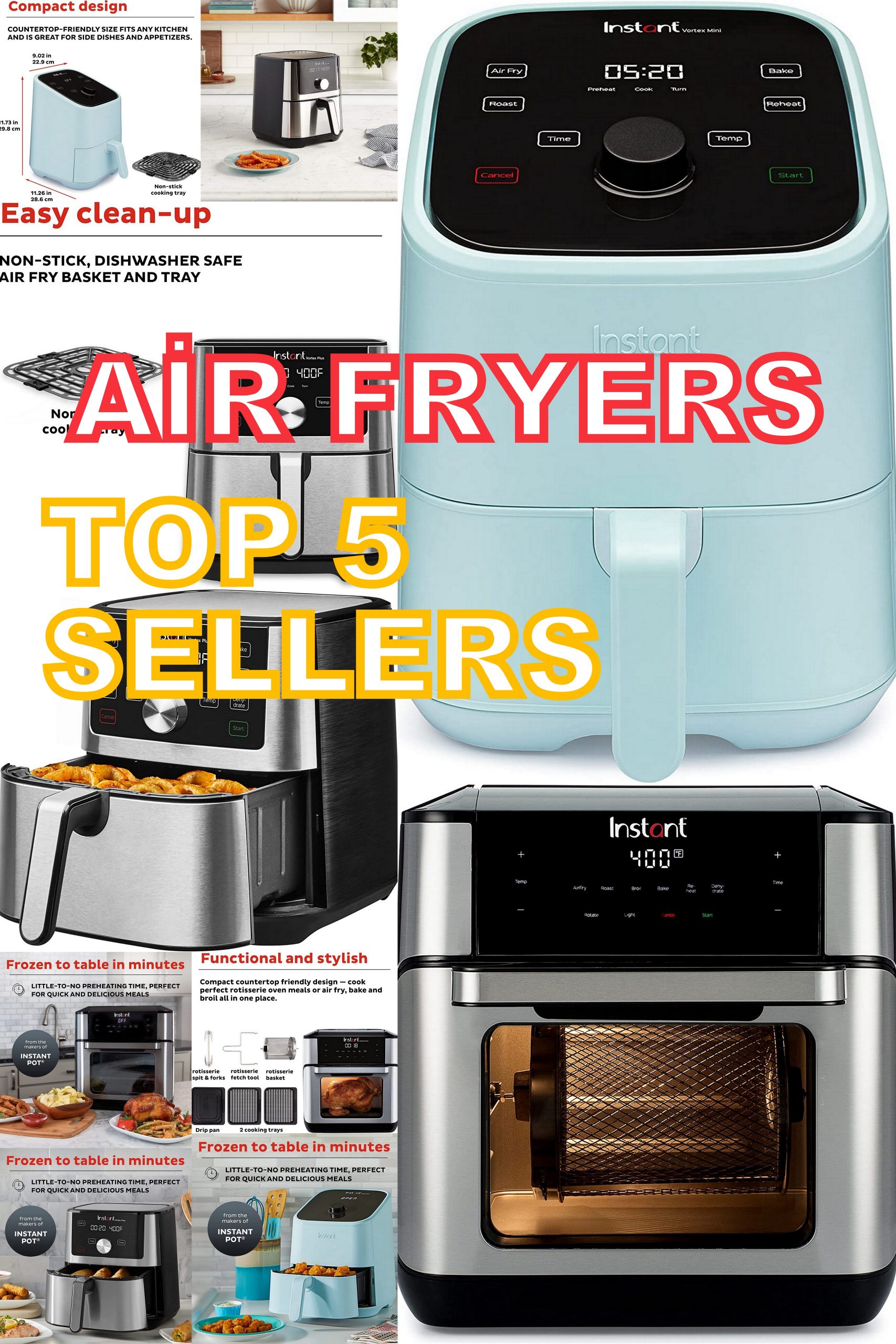 Top 5 Best Sellers Air Fryers on Amazon in 2023
