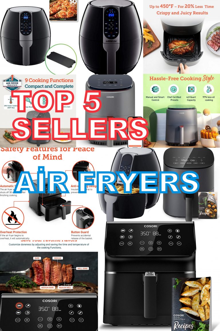 Top 5 Best Sellers Air Fryers on Amazon in 2023