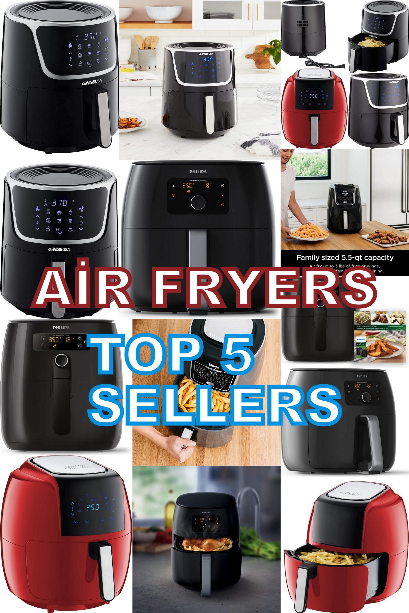 Top 5 Best Sellers Air Fryers on Amazon in 2023