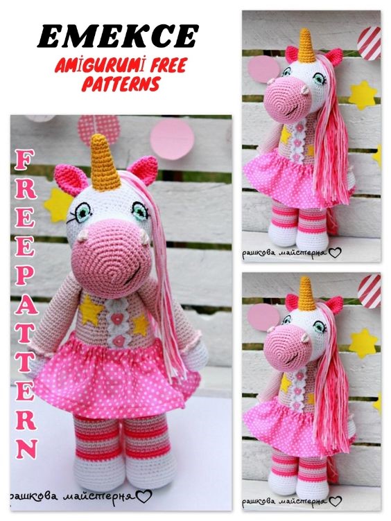 Craft Enchantment with Your Crochet Hook: Amigurumi Female Unicorn – Free Crochet Pattern