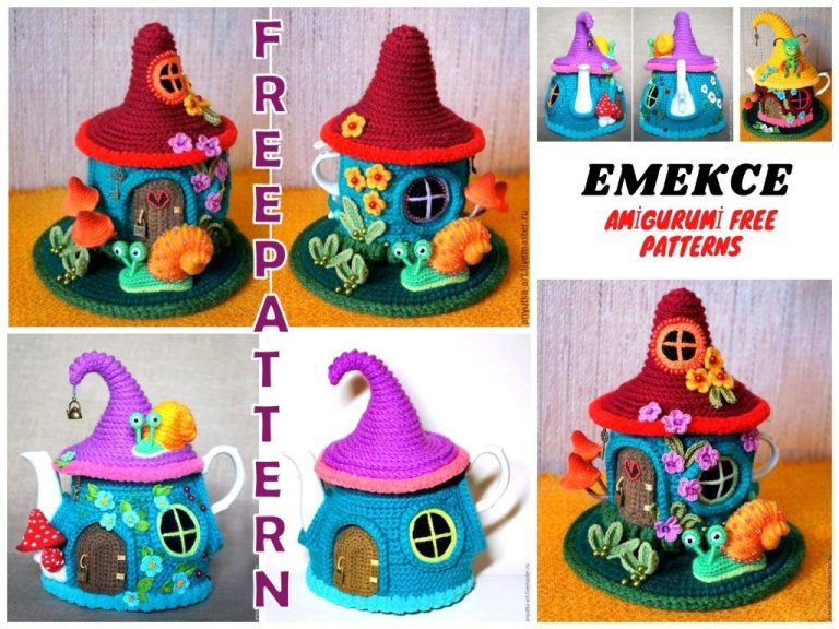 Amigurumi Teapot Fairytale House Free Crochet Pattern