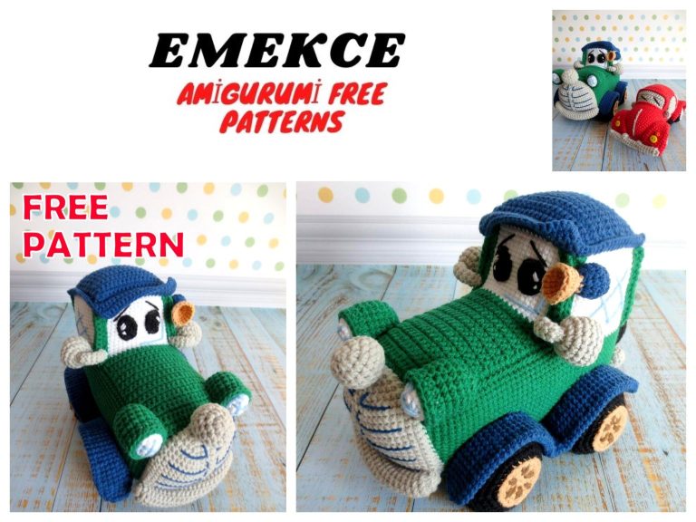 Amigurumi Classic Car Free Crochet Pattern