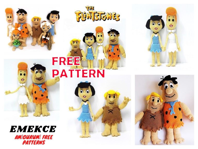 Amigurumi The Flinstones Free Crochet Patterns