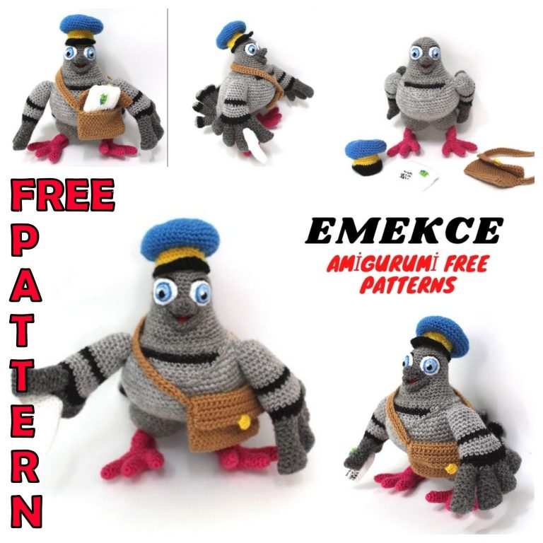 Amigurumi Post Pigeon Free Crochet Pattern