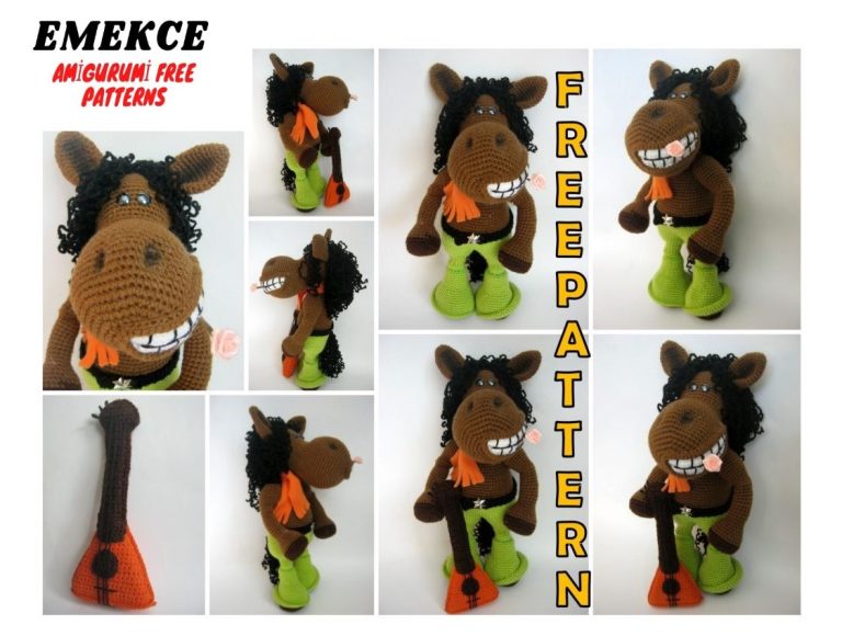 Amigurumi Singer Horse Free Crochet Pattern