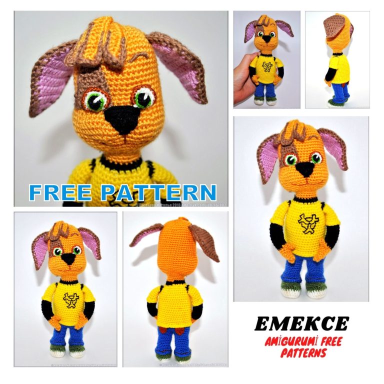 Amigurumi Dog Barboskin Free Crochet Pattern