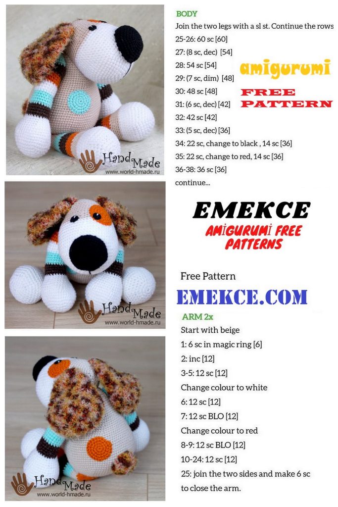 Free Amigurumi Spotted Dog Crochet Pattern: Craft Your Adorable Canine ...