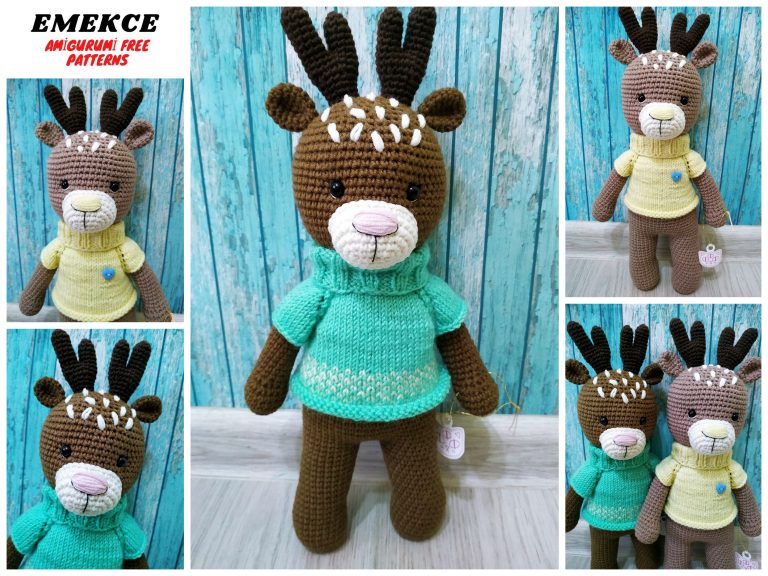 Craft Your Own Amigurumi Dear: Free Crochet Pattern for Enchanting Creations