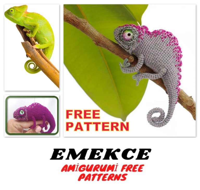 Adorable Amigurumi Chameleon Crochet Pattern: Free and Fun DIY Craft!