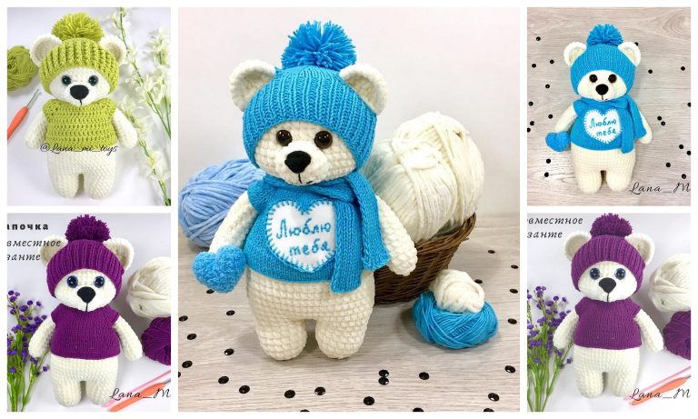 Snuggle in Style: Free Amigurumi Velvet Cute Teddy Bear Crochet Pattern!