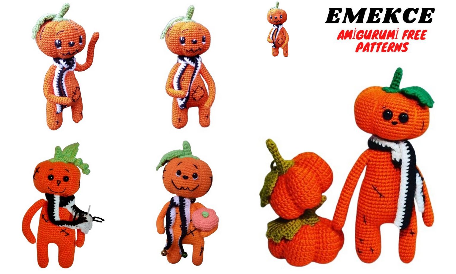 Jack Pumpkin Amigurumi Free Crochet Pattern