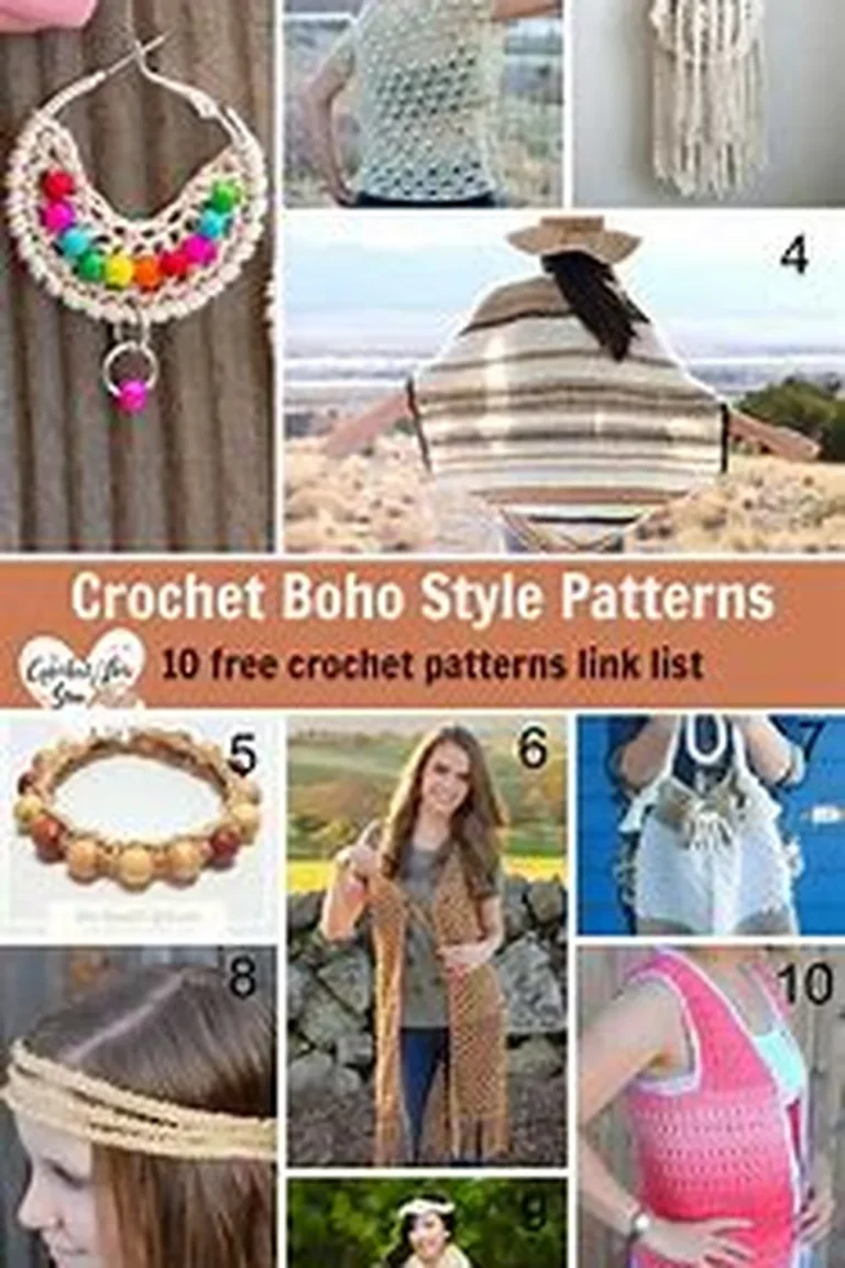 crochet patterns inspired by boho style