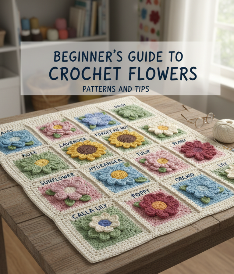 Beginner’s Guide to Crochet Flowers: Patterns and Tips