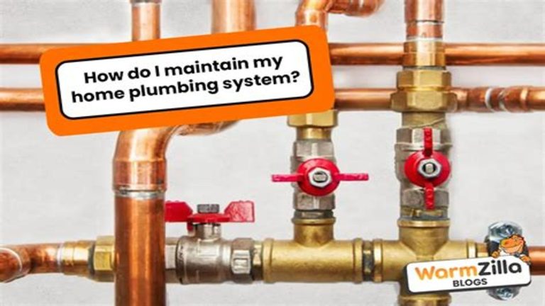 How to Maintain Your Home’s Plumbing System for Peace of Mind
