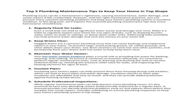 How to Keep Your Home Plumbing in Top Shape Without Calling a Professional