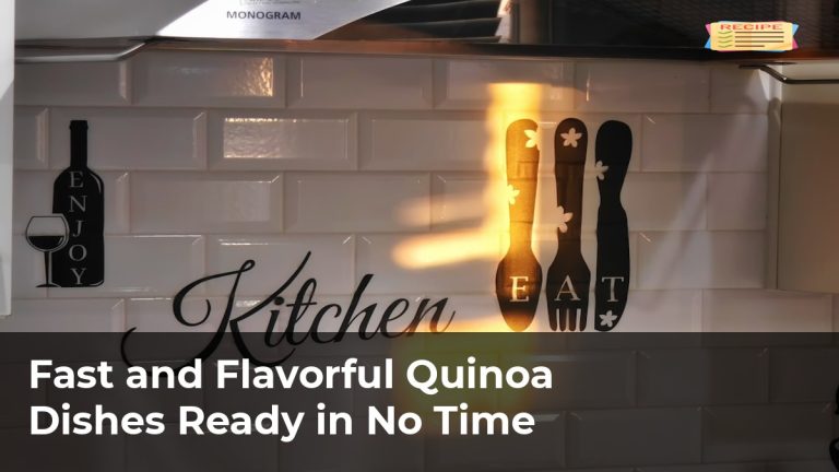 Fast and Flavorful Quinoa Dishes Ready in No Time