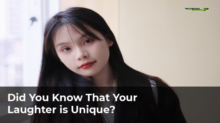 Did You Know That Your Laughter is Unique?