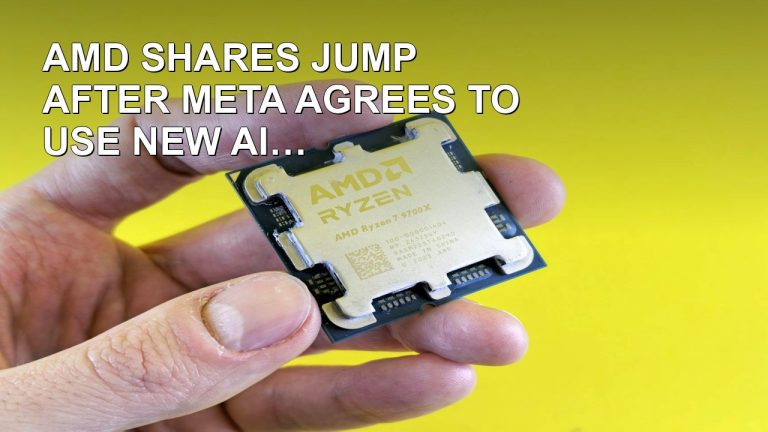 AMD Shares Jump After Meta Agrees To Use New AI Chips