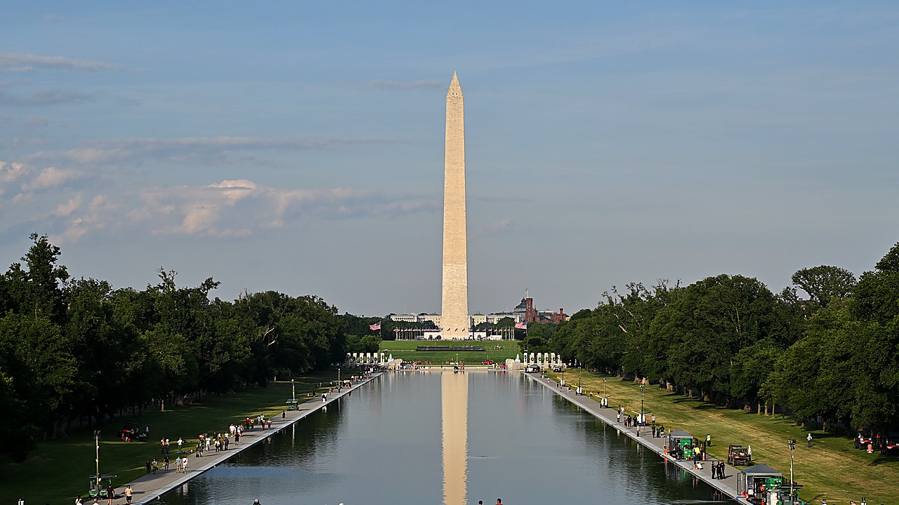 Blue Paint Peels From Reflecting Pool Surface, Prompting Review