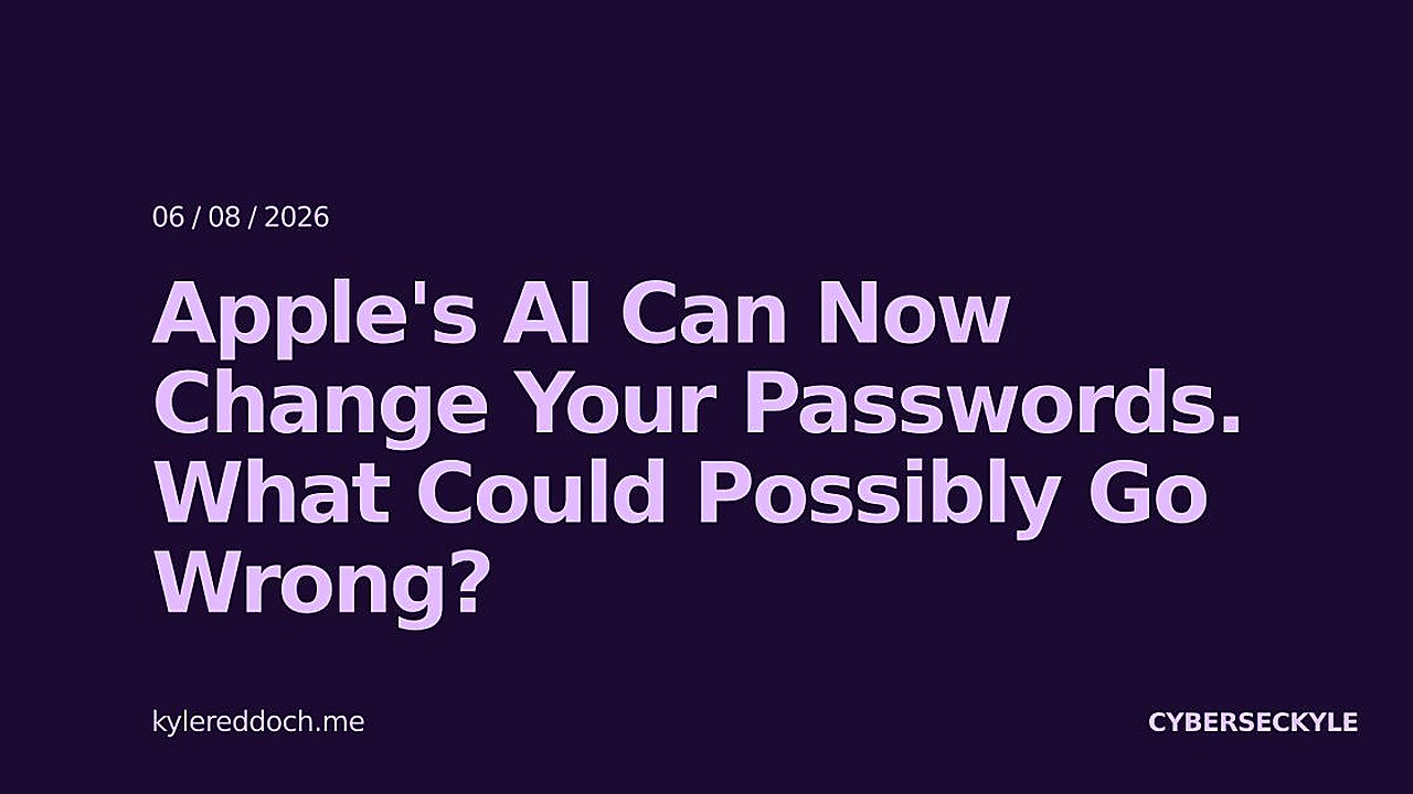 Apple Passwords App Adds AI To Change Compromised Logins