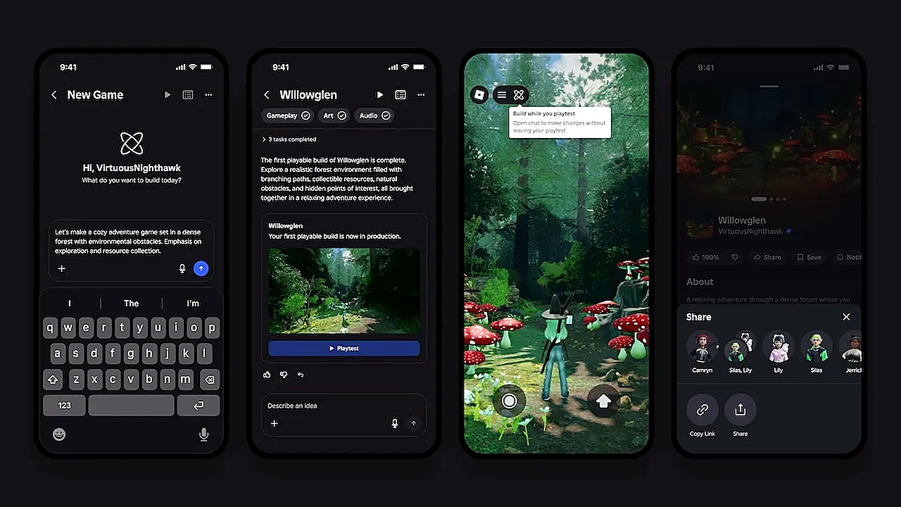 Roblox Adds AI Game Creation Tools To Mobile App