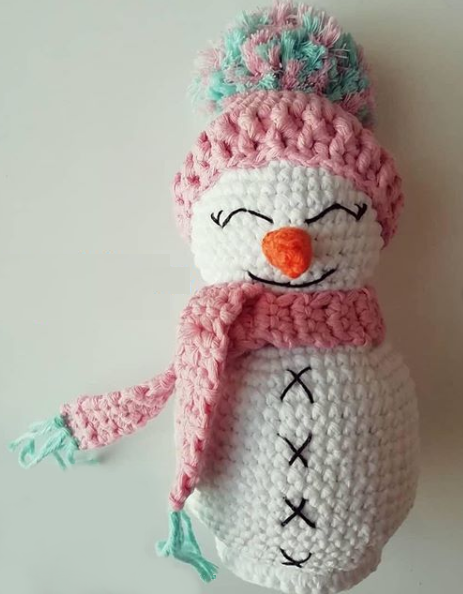 Amigurumi Crochet Snowman (Kardan Adam) Free Pattern Yapılışı